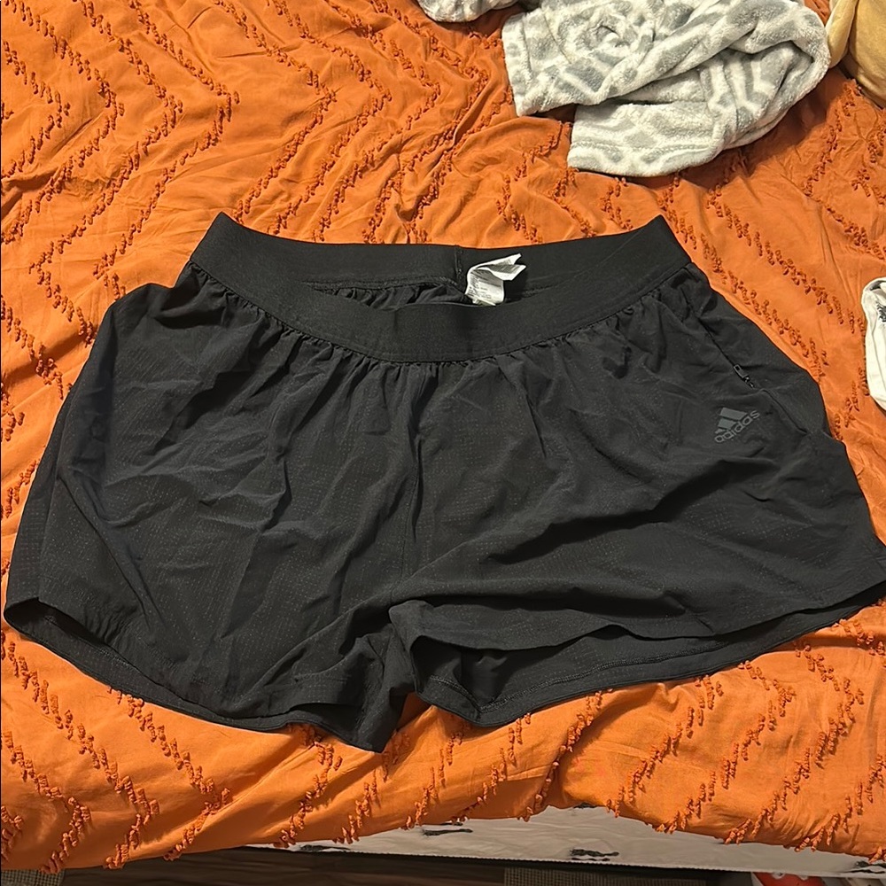 Adidas Black Athletic Shorts Lightweight Design